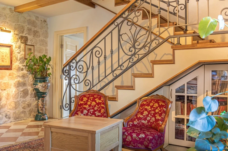 Staircase in the Living Room with Elegant Design
