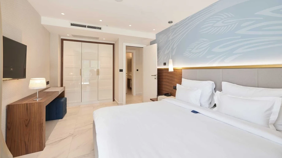 Luxury penthouse bedroom in Dobrota