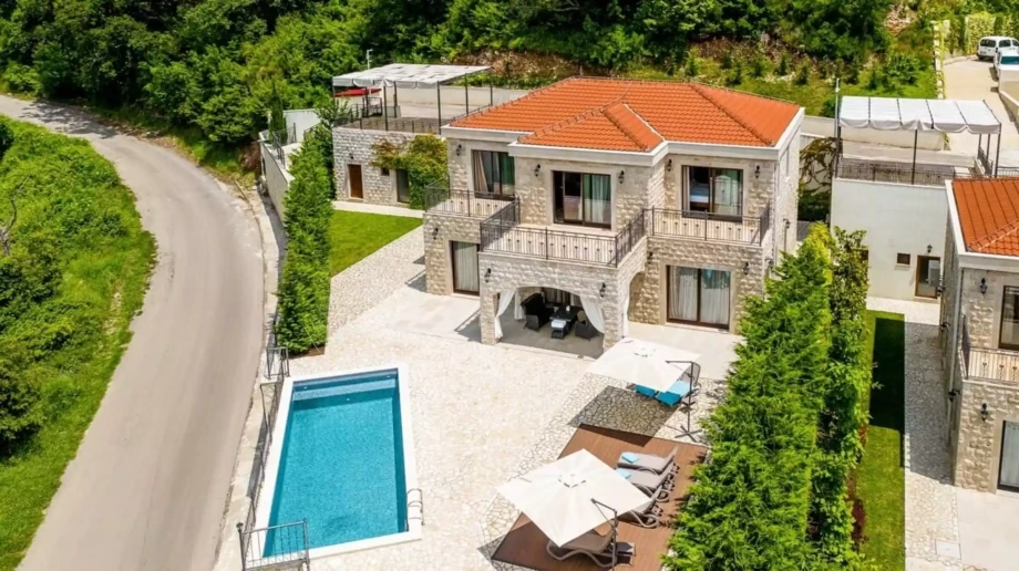 Luxury villa with the pool in Budva