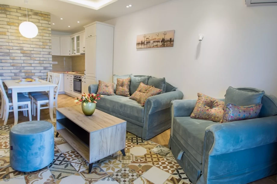 Cozy interior inside Villa Serendipity