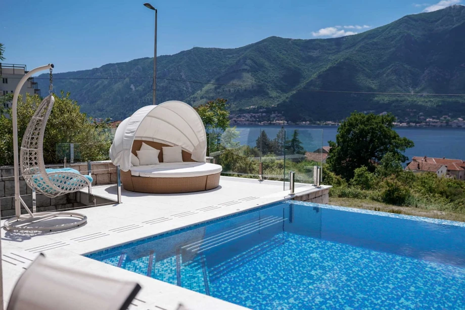 Outdoor Pool with Breathtaking Views at Montenegro Villa