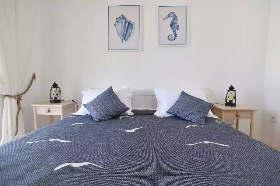 Spacious bedroom with king size bed