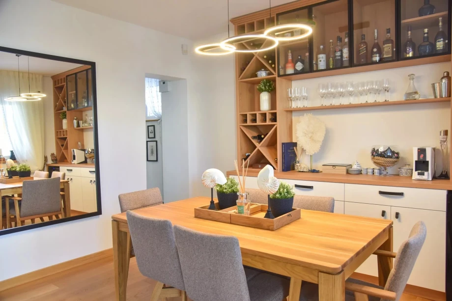 Dining Room with Beautiful Details at Villa Klara