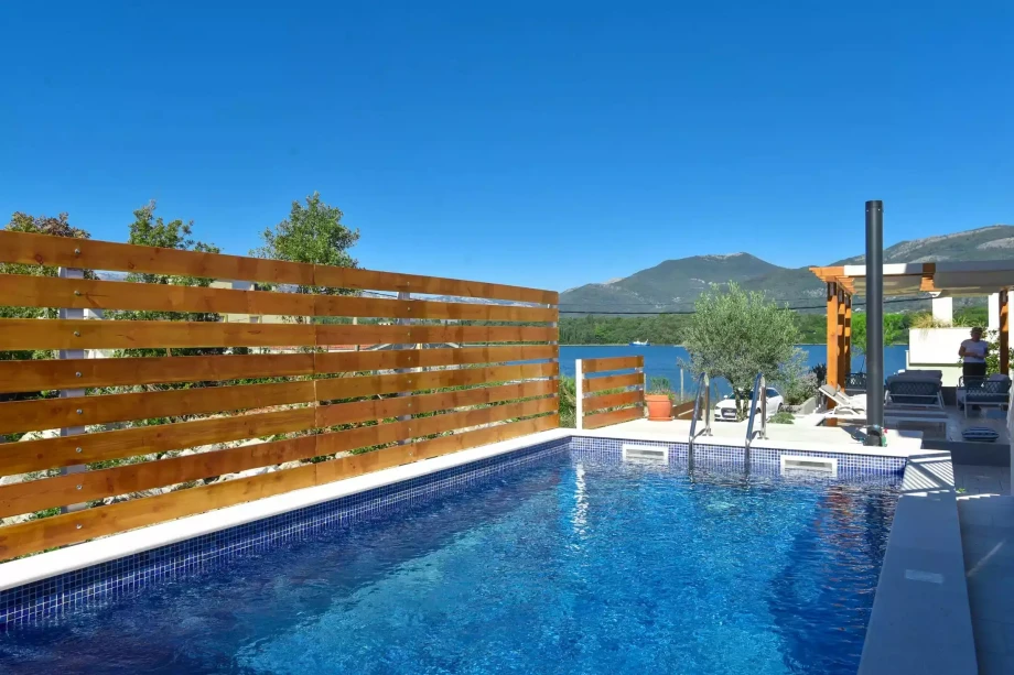 Swimming Pool with Sea View at Villa Klara