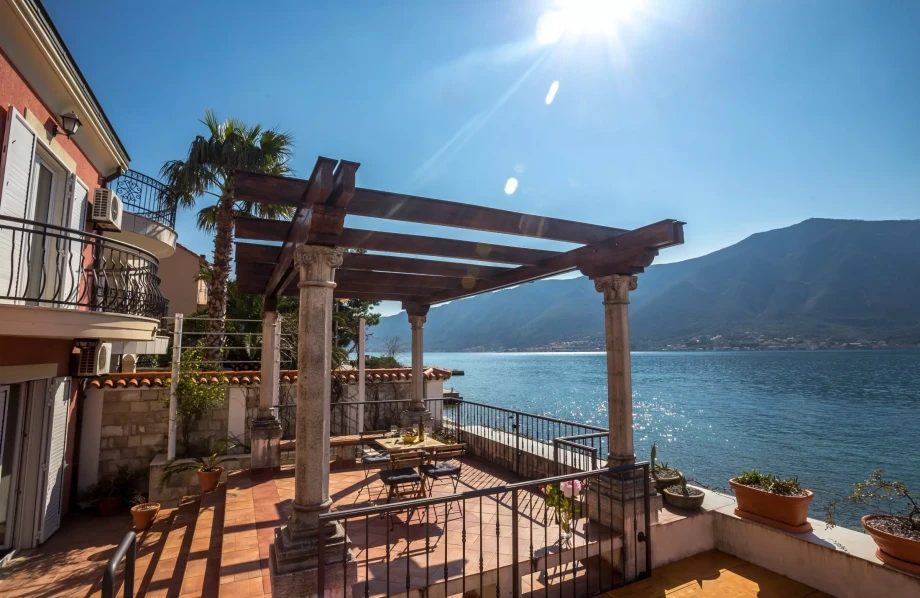 Breathtaking view from the terrace of Montenegro villa