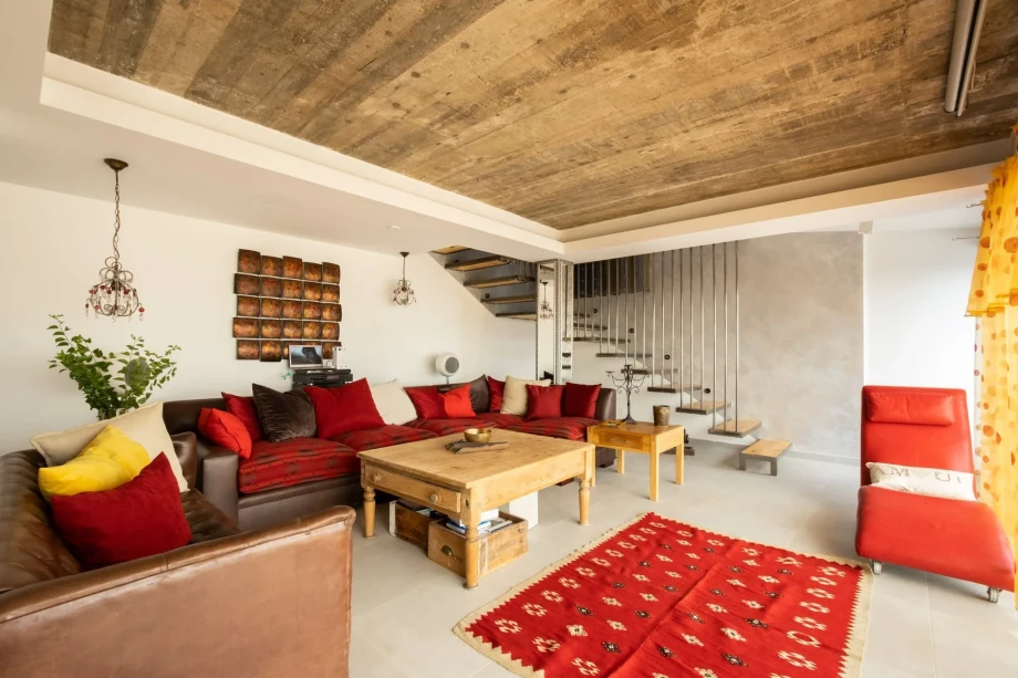 Spacious Living Room at Villa Infinity in Montenegro