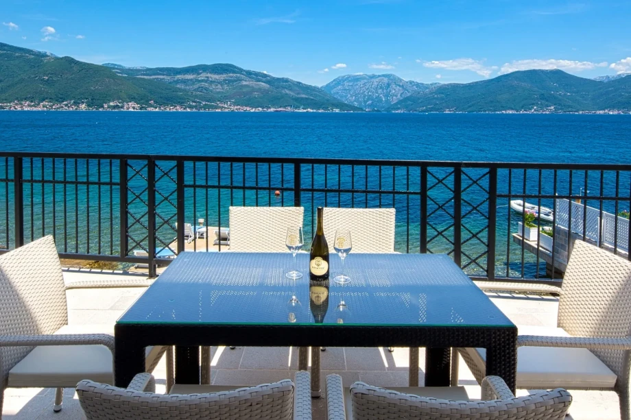 Terrace with Beautiful Sea View at Montenegro Villa