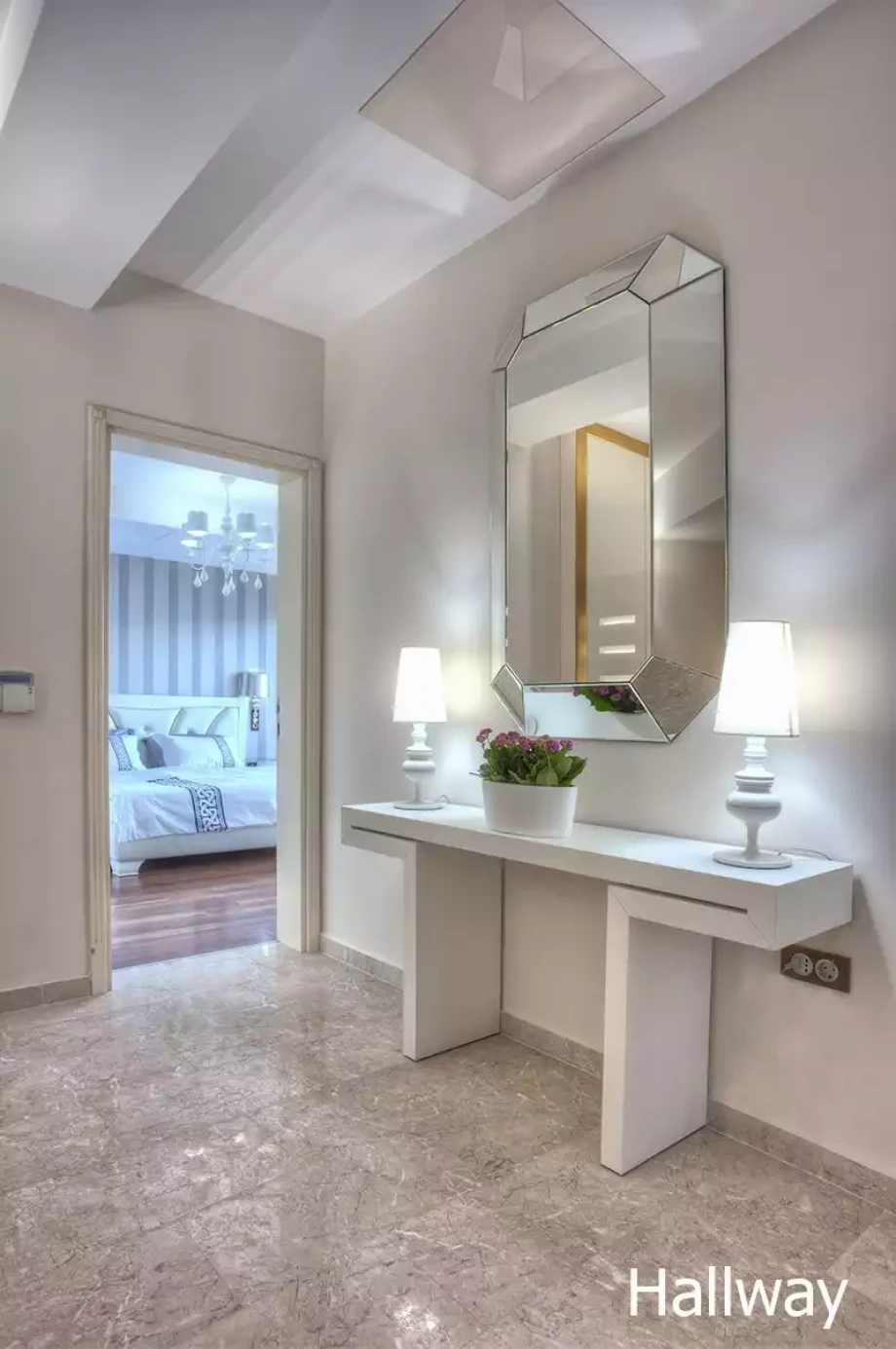 Elegant Hallway in Moonlight Beach Villa, Tivat