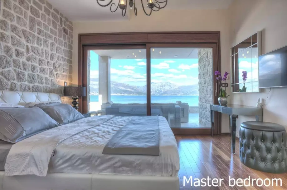 Stunning Sea View from the Bedroom in Moonlight Beachfront Villa