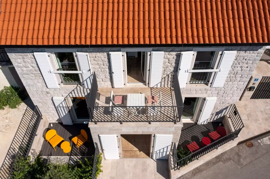 Exterior View of the Villa Terraces in Tivat