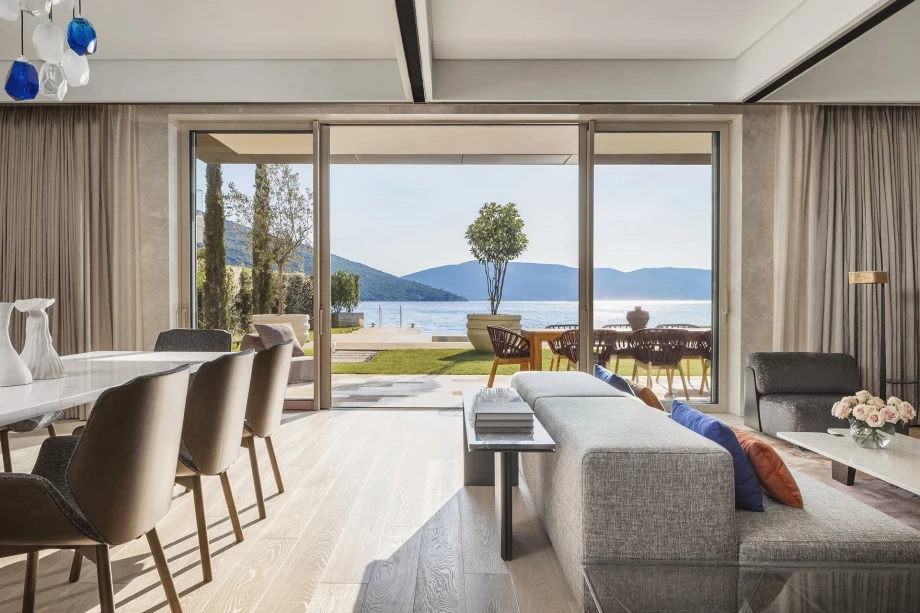 Living room in a villa  for rent in Montenegro