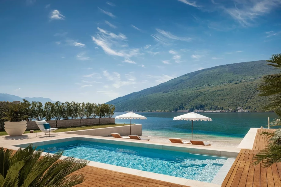 Pool of the luxury One&Only villa in Herceg Novi