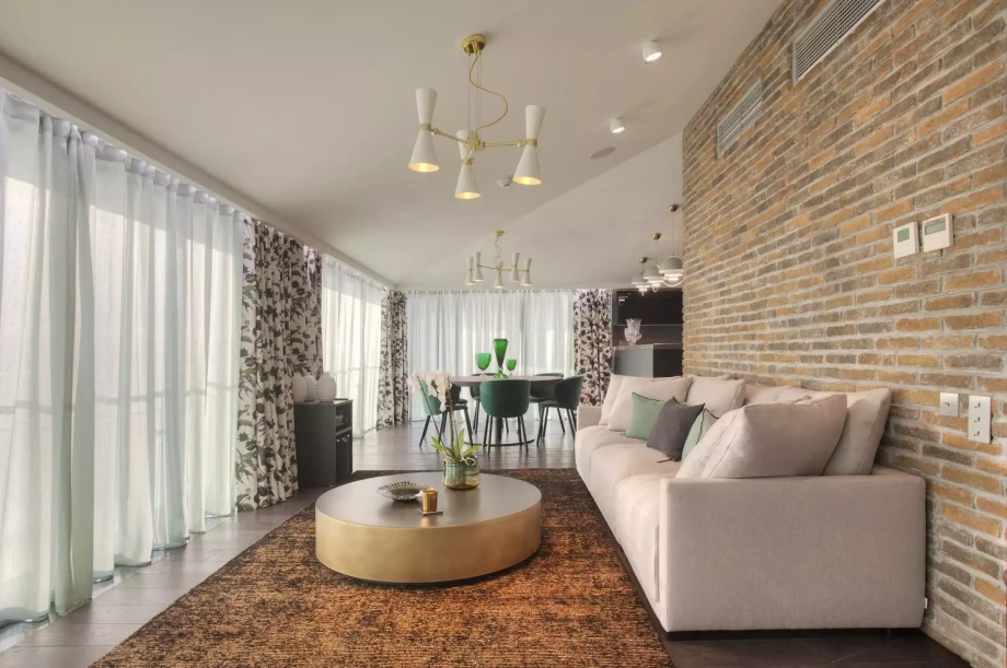 Stunning Lounge Area in a Luxury Villa for Rent in Budva