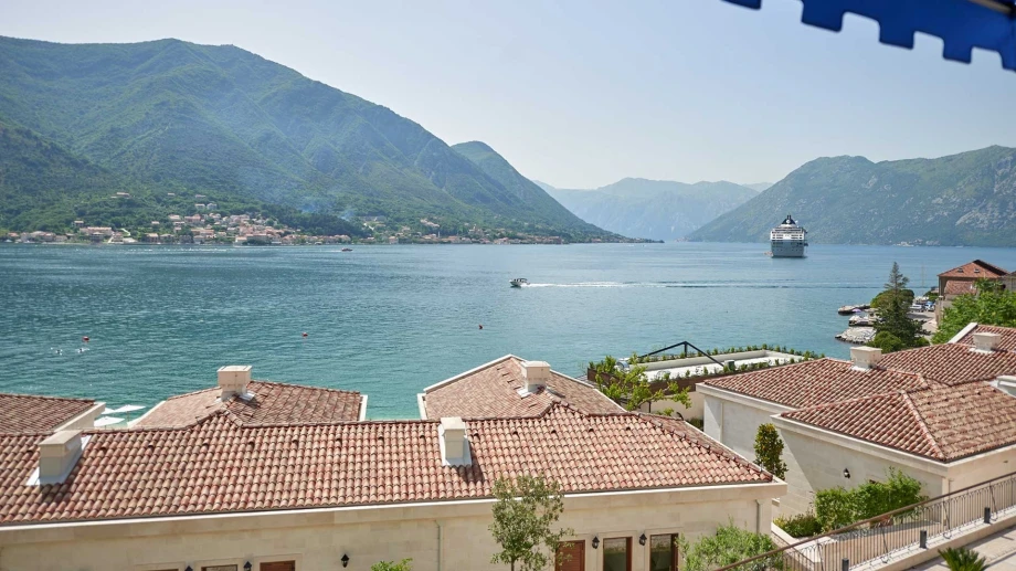 Perfect view from the terrace of the villa overlooking the bay