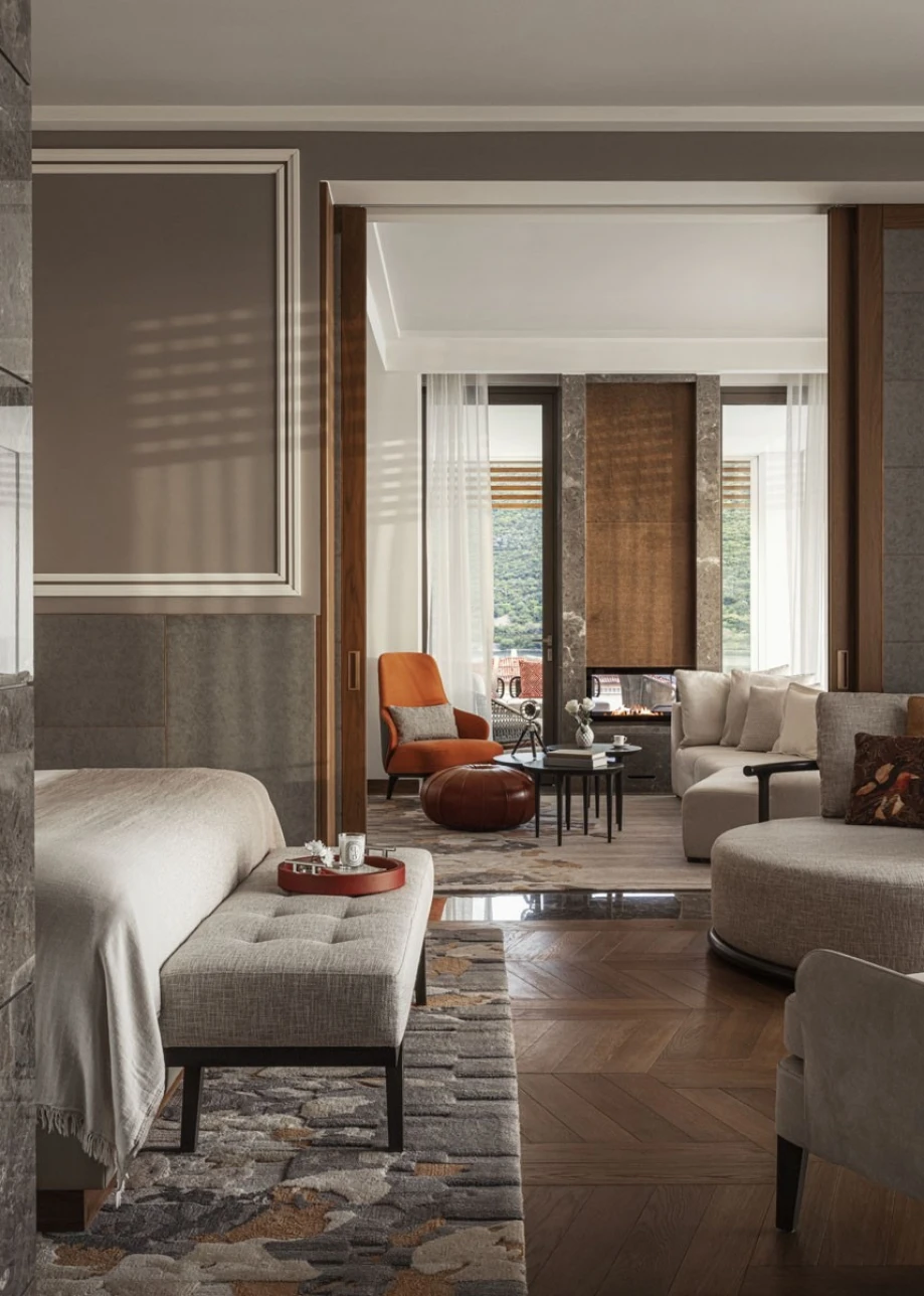 Interior of a One&Only Suite in Montenegro