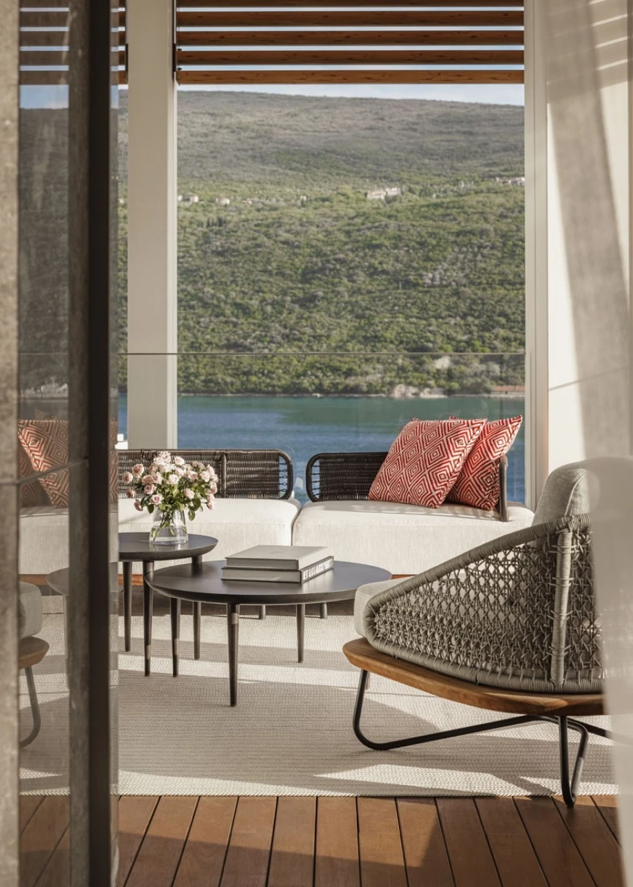 A view of the beautiful Portonovi and Boka Bay, One&Only Suite