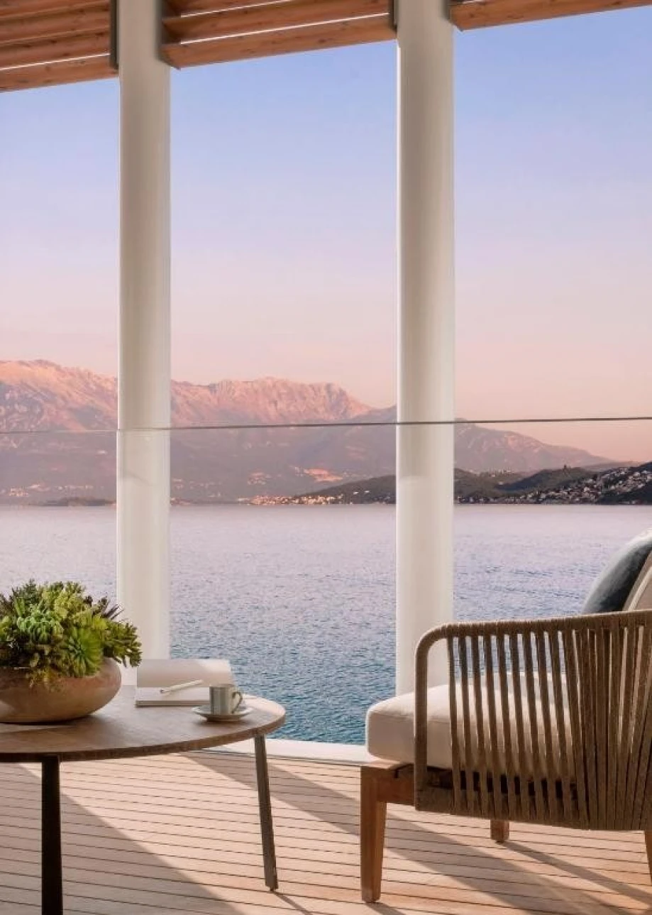 Terrace of a One&Only room with views of the bay, Portonovi.