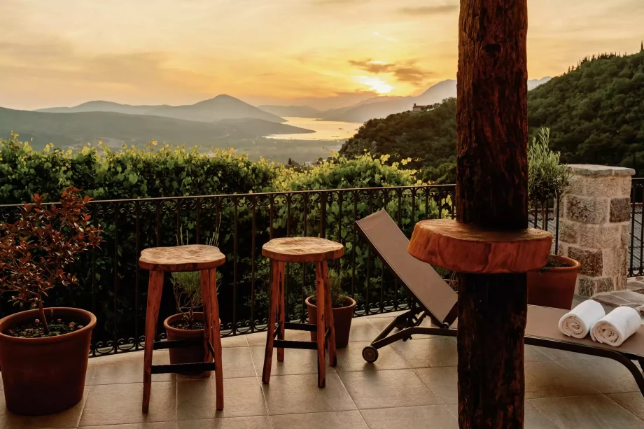 Amazing sunset view from villa