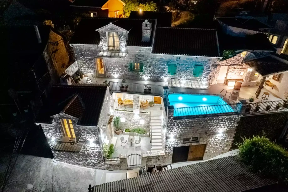 Stunning villa at night