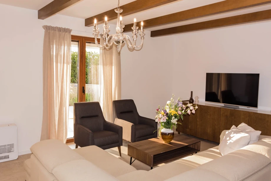 Modern living room in private pool