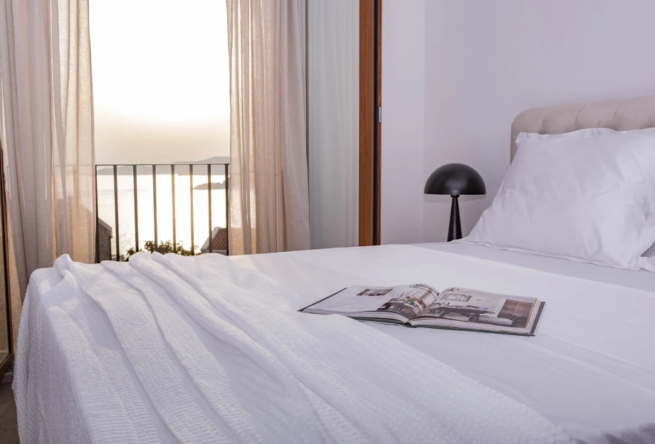 Bedroom with Sea View at Villa Ksenija