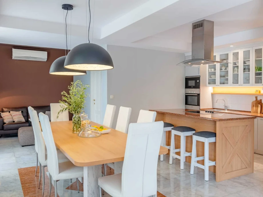 Spacious dining area