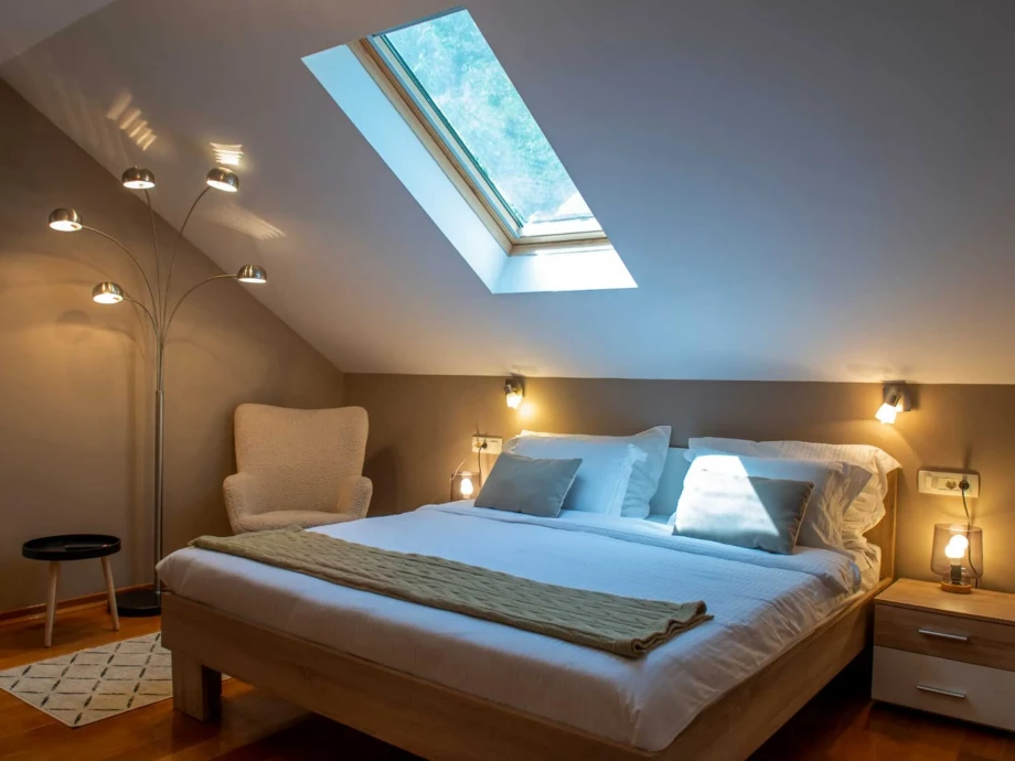 Bedroom with King-Size Bed in Villa for Ultimate Comfort