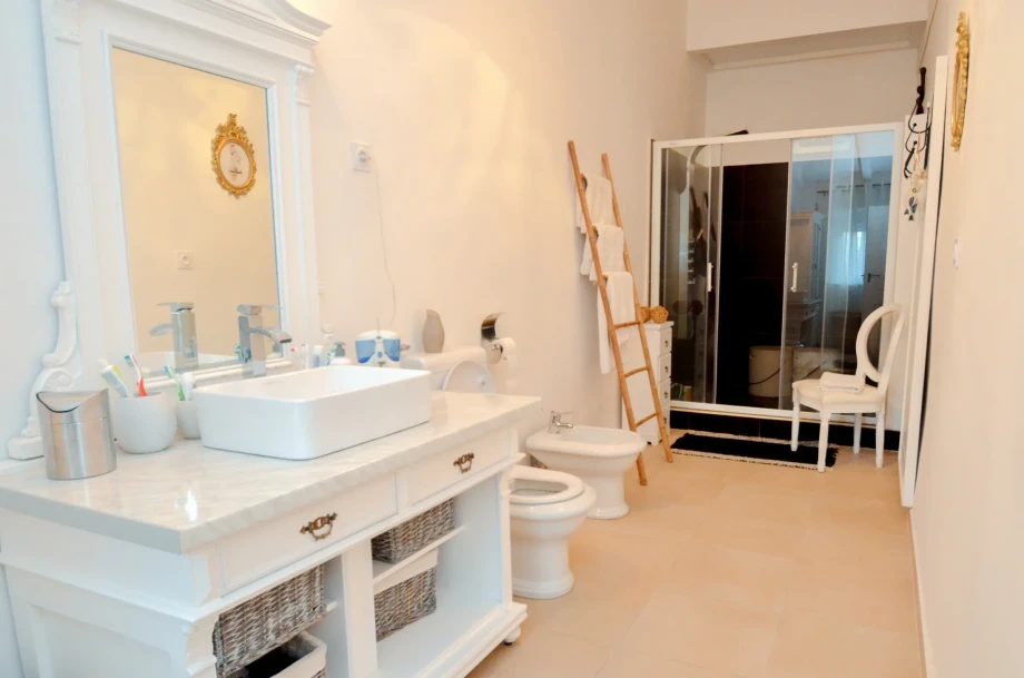 Modern Bathroom with Shower in a Montenegro Villa for Ultimate Comfort