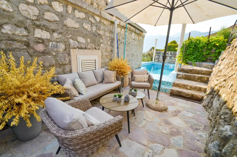 Lovely outdoor area in villa