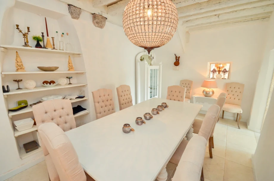 Bright and Spacious Indoor Dining Area in a Montenegro Villa