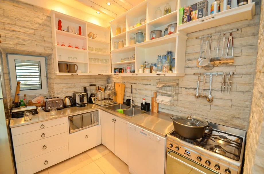 Fully Equipped Kitchen in a Montenegro Villa for Convenient Dining