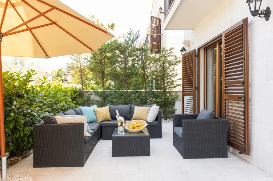 Outdoor area in villa Huma