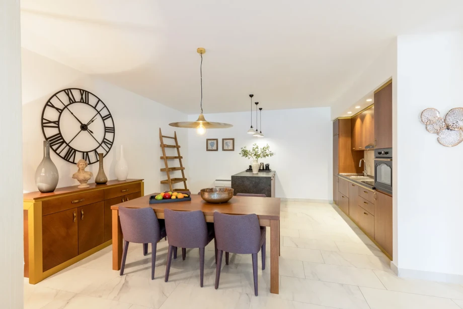 Dining area in villa