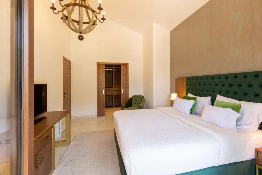 Cozy Bedroom for Two in Huma Three Bedroom Villa