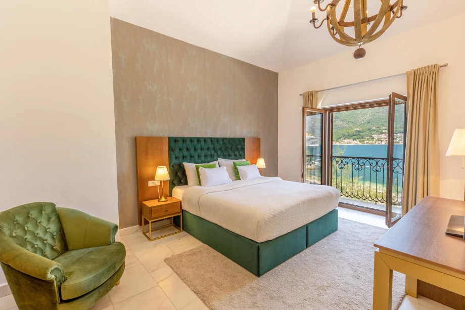 Bedroom with Stunning Sea View at Huma Three Bedroom Villa