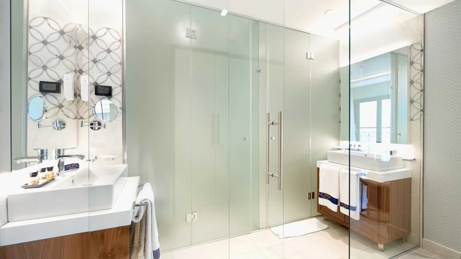 Spacious Bathroom with Modern Fixtures in Villa