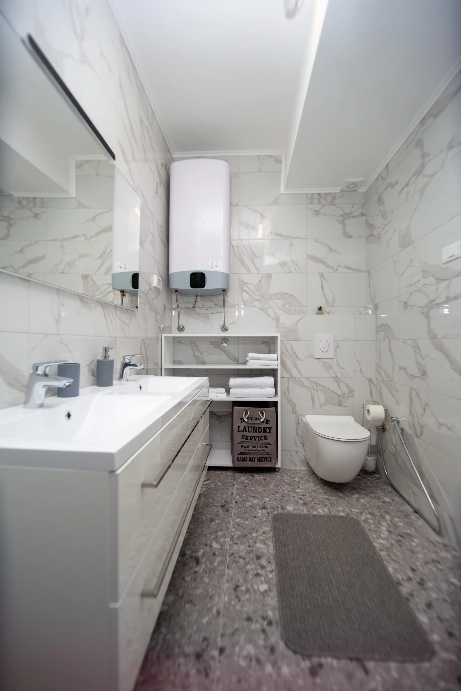 Equipped Bathroom with Modern Fixtures at Moonstruck Villa