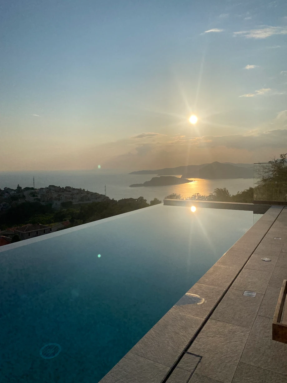 Swimming Pool with a Perfect View of the Sunset