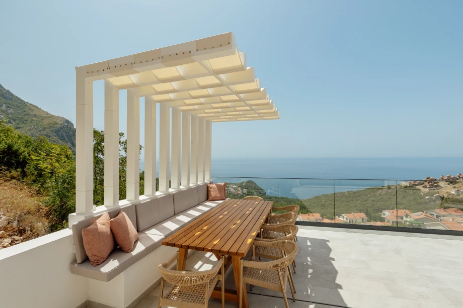 Perfect view from the terrace of the luxury villa