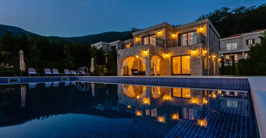 Large Swimming Pool in a Luxury Montenegro Villa