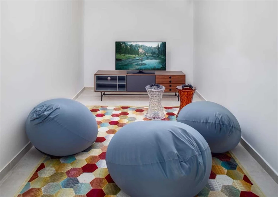 Game Room with Entertainment Options in a Luxury Villa