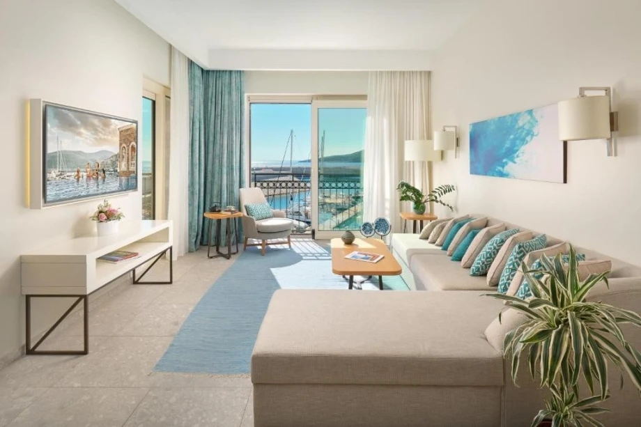 Sunlit and Spacious Living Room in Luxury Villa