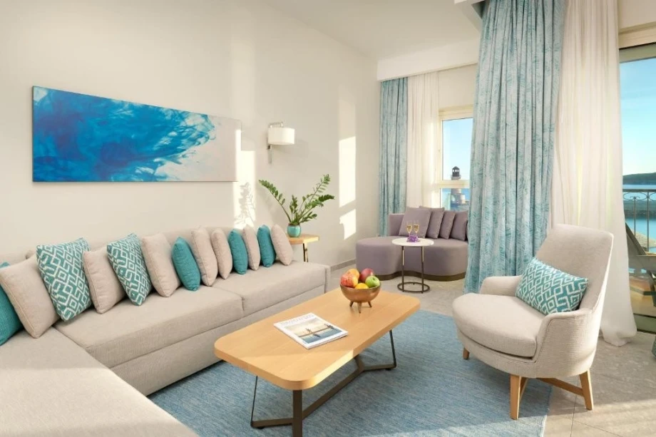 Cozy Corner Sofa in the Villa's Spacious Living Area