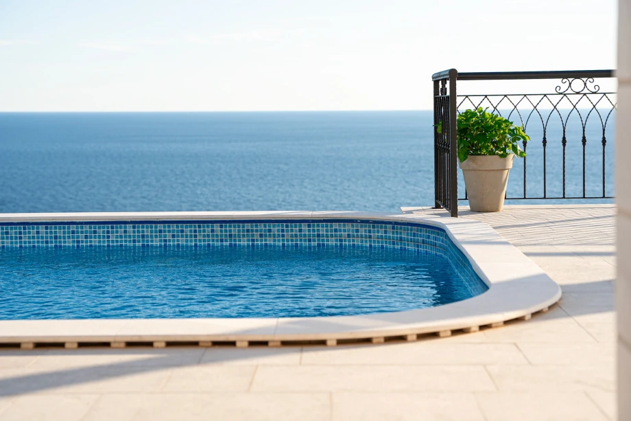 Elegant Outdoor Pool Overlooking the Adriatic – Tranquil Villa Escape in Montenegro