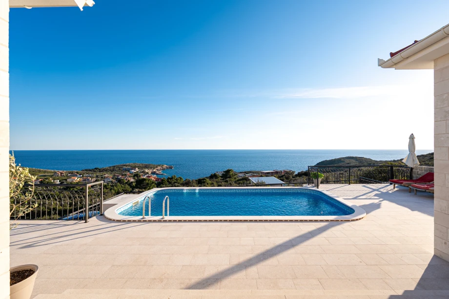 Serene Terrace with Sea View – Ideal Spot for Morning Coffee at the Villa