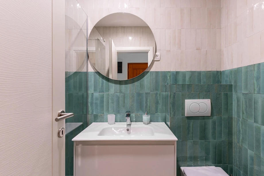 Sleek and Modern Bathroom with Contemporary Design at Montenegro Villa