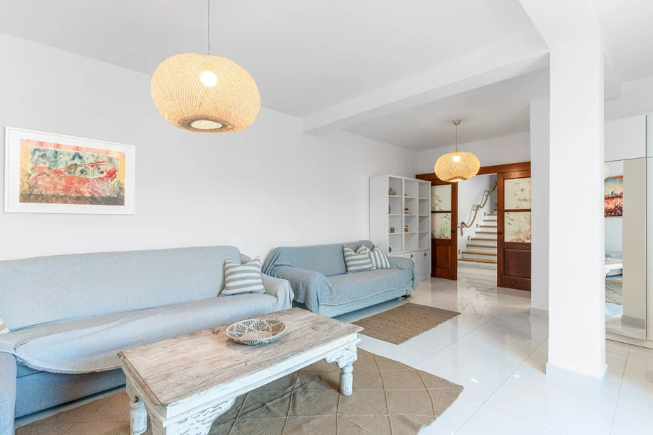 Inviting Living Area with Comfortable Furniture at Montenegro Villa