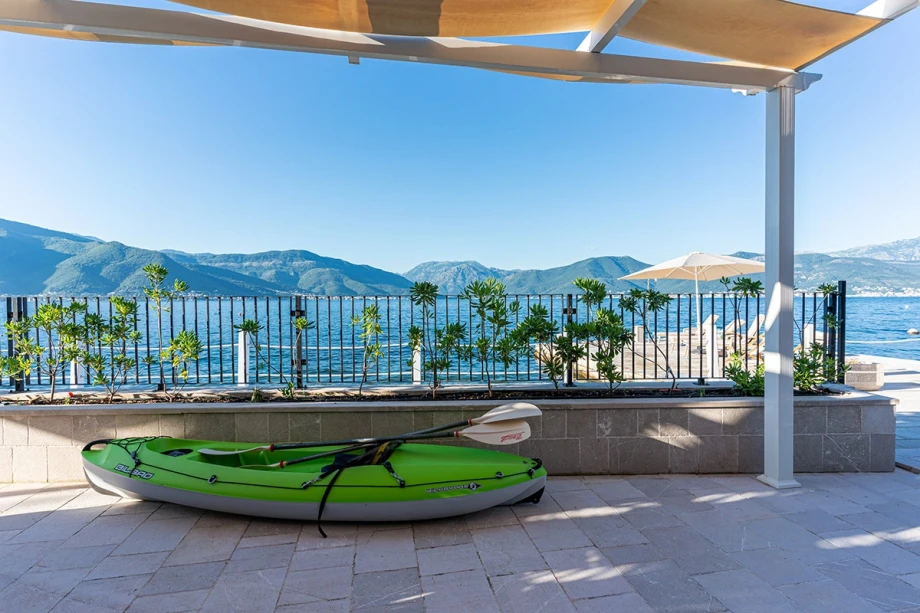 Charming Outdoor Water Board Feature at Montenegro Villa