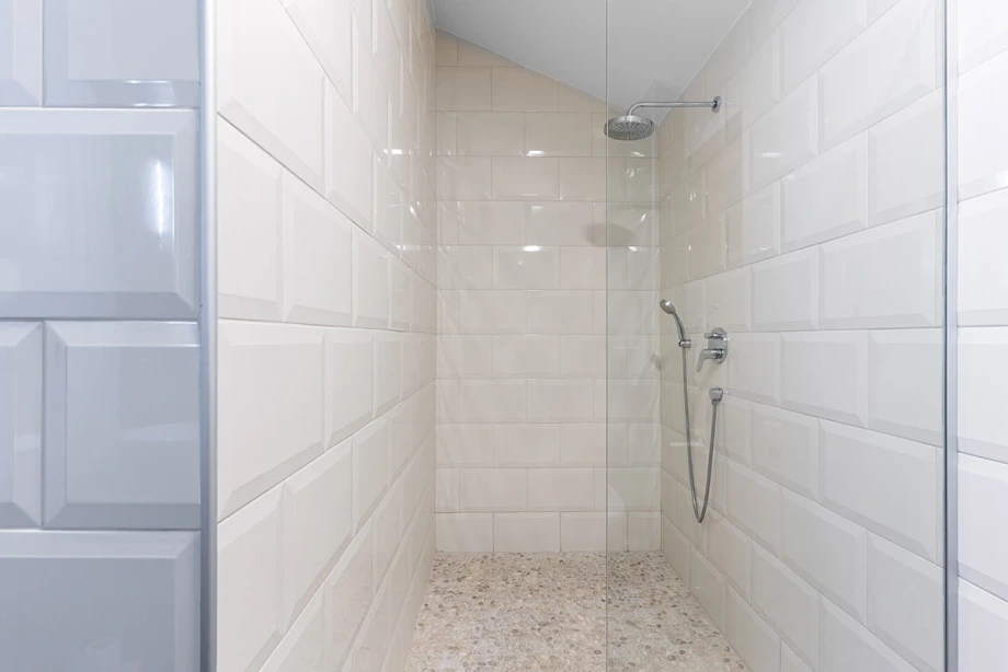 Luxury Bathroom with Spacious Shower Cabin at Montenegro Villa