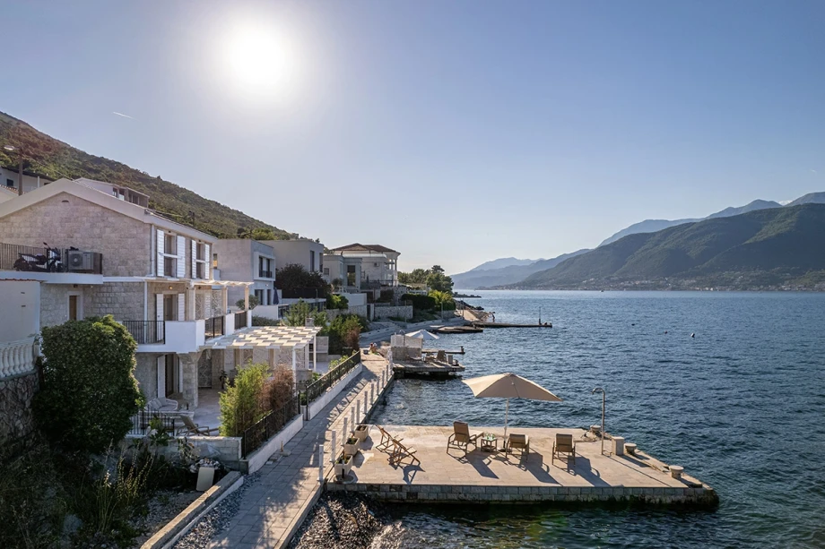 Relaxing Terrace with Stunning Sea View at Montenegro Villa